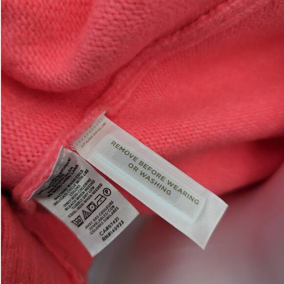 Loft Cardigan Size XS Barbiecore Concert Brunch Party Bright Pink Star Picnic - Picture 9 of 11